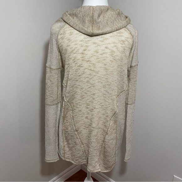 We The Free Tan Cowl Neck Sweater xsmall - Picture 12 of 12